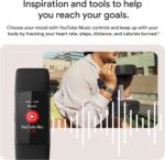 Fitbit Charge 6 Fitness Tracker with Google Apps - Heart Rate on Exercise Equipment - 3-Month Google Health Premium Membership Included - Health Tools - Gold/Coral - Small&Large Bands Included - Image 4