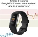 Fitbit Charge 6 Fitness Tracker with Google Apps - Heart Rate on Exercise Equipment - 3-Month Google Health Premium Membership Included - Health Tools - Gold/Coral - Small&Large Bands Included - Image 5