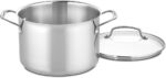 Cuisinart 17-Piece Stainless Steel Cookware Set, Chef's Classic Steel Collection with Pure Aluminum Core for Quick and Even Heat, Cool Grip Handles, Dishwasher Safe, 77-17N - Image 4