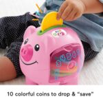Fisher-Price Baby & Toddler Toy Laugh & Learn Smart Stages Piggy Bank with Educational Songs & Phrases for Infants Ages 6+ Months (Amazon Exclusive) - Image 4