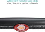 Munchkin Brica Sun Safety Car Window Shade with Heat Alert, Helps Block UVA/UVB Rays, 2 Pack, Black - Image 3