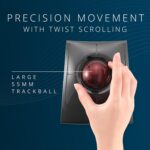 Kensington SlimBlade™ Pro Wireless Trackball, Rechargeable Battery, Bluetooth 2.4GHz Connection Options (K72080WW) - Image 3