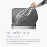 simplehuman Code H 80 Count, Genuine Odorsorb Custom Fit Liners, Drawstring Odor Absorbing Trash Bags in Dispenser Packs, 30-35 Liter / 8-9 Gallon - Image 4