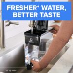 Brita Extra-Large 27-Cup Water Dispenser with BritaPlus Filter, WQA NSF/ANSI Certified, Reduces 2X Contaminants vs. Standard, Reduces Chlorine, Zinc, Copper, Mercury & More, 1 Filter Included, White - Image 3
