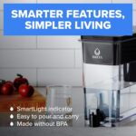 Brita Extra-Large 27-Cup Water Dispenser with BritaPlus Filter, WQA NSF/ANSI Certified, Reduces 2X Contaminants vs. Standard, Reduces Chlorine, Zinc, Copper, Mercury & More, 1 Filter Included, White - Image 4