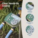 Orbit Programmable Digital Hose Watering Timer - 2 Outlet - Battery Powered - with LCD Screen - Built-in Rain Delay - Water-Resistant - 58910 - Image 4
