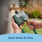 Orbit Programmable Digital Hose Watering Timer - 2 Outlet - Battery Powered - with LCD Screen - Built-in Rain Delay - Water-Resistant - 58910 - Image 5