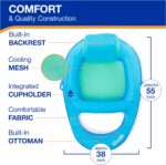 SwimWays Spring Float Premium Recliner Pool Lounger, Inflatable Pool Floats for Adults with Fast Inflation, for Ages 15 & Up - Image 3
