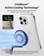Belkin MagSafe Charger Compatible, 3-in-1 Charging Station, Qi2.2 25W w/Cooling Fan (On/Off Control) Magnetic Wireless Charger for iPhone 17, Apple Watch, AirPods, Pixel 10 (45W Adapter Included) - Image 3