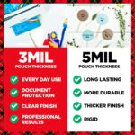 Scotch Thermal Laminating Pouches, for Use with Thermal Laminators, 8.9 x 11.4 Inches, Letter Size Sheets, 100-Pack - Image 3