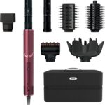 Shark FlexStyle | Air Multi-Styler & Drying System | Hair Dryer Brush for Blowouts with Coanda Auto- Wrap Curlers, Round & Paddle Brush, Diffuser & Concentrator Attachment | Black Cherry | HD457CR