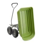 Gorilla Carts Poly Garden Dump Cart, 4 Cu Ft Tub, 600 lb Haul Capacity, Green – Heavy-Duty Utility Wagon with Quick-Release Dumping & Pneumatic Tires for Yard, Landscaping and Gardening - Image 6
