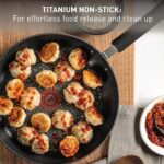 T-Fal Ultimate Hard Anodized Nonstick Fry Pan Set 3 Piece: 8, 10.25, & 12 Inch, Oven Broiler Safe 400F, Kitchen Cookware Set, Pots and Pans Set Non Stick, Frying Pans, Skillets, Dishwasher Safe, Onyx - Image 3