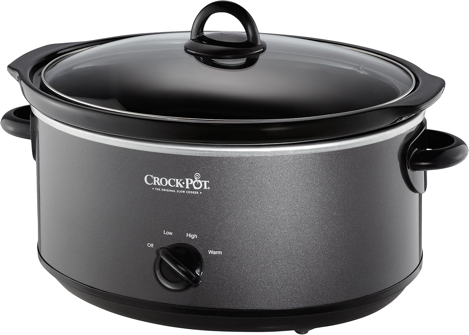 1783417158_Crock-Pot-7-Quart-Manual-Slow-Cooker-Family-Size-Serves-8-People.jpg Crock-Pot 7-Quart Manual Slow Cooker, Family Size Serves 8+ People & Fits 6-lb Roast, Removable Stoneware with Warming Setting, Dishwasher Safe for Easy Cleanup, Charcoal - Image 1