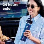 Hydro Flask Water Bottle - Insulated Stainless Steel - Wide Straw Lid, Non Spill, Leakproof in 24 Oz White - Image 3