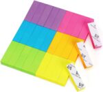 Eastern Wolf 30 Pads 0.5x1.8 Sticky Notes Flags Tabs Page Markers 6 Bright Color Sticky Index Tabs Page Flags 80 Sheet/Pad - Image 6