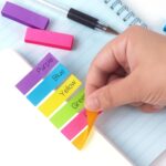 Eastern Wolf 30 Pads 0.5x1.8 Sticky Notes Flags Tabs Page Markers 6 Bright Color Sticky Index Tabs Page Flags 80 Sheet/Pad - Image 7