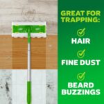 Swiffer Hair Magnet Deluxe Starter Kit with Collapsible Pole, 9 Hair Magnet Dry Cloths, 2 Bonus Mop & Go Wet Cloths - Image 3