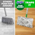 Swiffer Hair Magnet Deluxe Starter Kit with Collapsible Pole, 9 Hair Magnet Dry Cloths, 2 Bonus Mop & Go Wet Cloths - Image 8