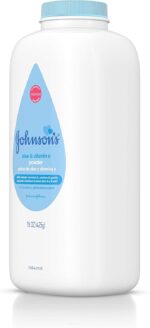 Johnson's Baby Powder with Naturally Derived Cornstarch, Aloe & Vitamin E for Delicate Skin, Hypoallergenic, Free of Parabens, Phthalates & Dyes for Gentle Baby Skin Care, 15 oz - Image 4