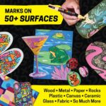 Posca Paint Art Markers, Set of 15 5M Medium Acrylic Markers with Reversible Tips, Artist Recommended Paint Pens for Gifts, Decorations, Fabric, Metal, Windows, Wood and Canvas - Image 3