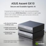 ASUS Ascent GX10 AI Supercomputer, DGX Spark, NVIDIA GB10 Superchip, 128GB LPDDR5x, 1TB PCIe Gen4 NVMe SSD, Wi-Fi 7 & BT5.4, Agentic AI Ready, Supports OpenClaw, NemoClaw, Stackable Chassis - Image 5