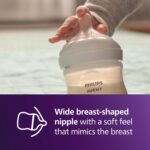Philips Avent Natural Response Baby Gift Set - 3X 4oz Bottles with Slow Flow Nipple (Level 2), 2X 9oz Bottles with Medium Flow Nipple (Level 3), 2 Extra Nipples, 2X Soothie Pacifiers 0-3m, SCD838/02 - Image 4