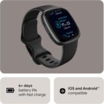 Fitbit Versa 4 Fitness Smartwatch with Daily Readiness - 3-Month Google Health Premium Membership Included - GPS, 24/7 Heart Rate, 40+ Exercise Modes, Sleep Tracking - Black/Graphite - Image 5