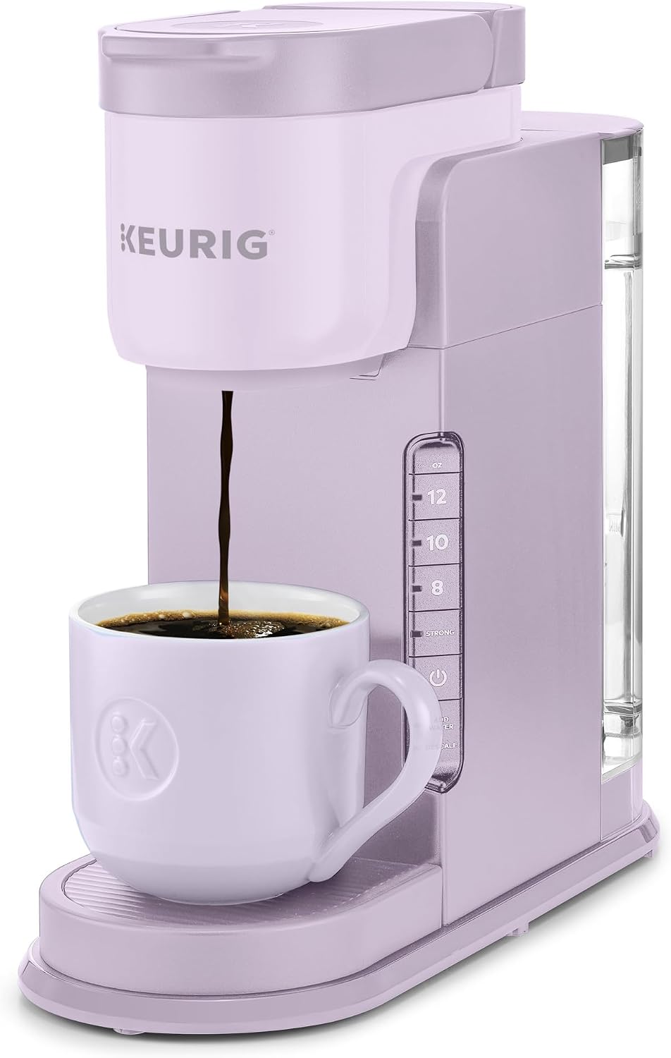 1783442408_Keurig-K-Express-Single-Serve-K-Cup-Pod-Coffee-Maker-3-Brew.jpg Keurig K-Express Single Serve K-Cup Pod Coffee Maker, 3 Brew Sizes, Strong Button Feature, 42oz Removable Reservoir, Lavender - Image 1