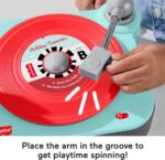 Fisher-Price Musical Toy Deluxe Rockin’ Record Player Pretend Turntable with 6 Albums for Preschool Play Kids Ages 3+ Years (Amazon Exclusive) - Image 4