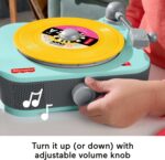 Fisher-Price Musical Toy Deluxe Rockin’ Record Player Pretend Turntable with 6 Albums for Preschool Play Kids Ages 3+ Years (Amazon Exclusive) - Image 5