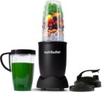 nutribullet Pro Personal Blender, Shakes, Smoothies, Food Prep, and Frozen Blending, 32 Ounce Cup, 24 Ounce Cup, Flip-top Travel Lid, 900 Watt, Matte Black, NB9-0901AK