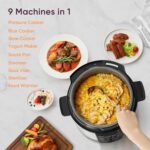 Cosori Pressure Cooker 6QT, Stainless Steel, 9-in-1 Multi Cooker, 12 Safety Features, Ceramic Coating Inner Pot, Rice, Slow Cook, Sous Vide, Saute, 1100W - Image 3