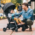 Chicco Presto Self-Folding, Compact Stroller with Canopy, Lightweight Aluminum Frame Umbrella Stroller, for Babies and Toddlers up to 50 lbs., Graphite/Grey - Image 3