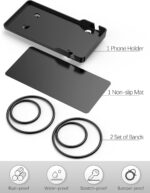 Phone Holder for Peloton Bike & Peloton Bike +, Peloton Bike Accessories, Built-in Anti-Slip Silicone mat Mount Tray, Peloton Phone Holder for iPhone, iPad - Easy Installation - Image 3