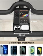Phone Holder for Peloton Bike & Peloton Bike +, Peloton Bike Accessories, Built-in Anti-Slip Silicone mat Mount Tray, Peloton Phone Holder for iPhone, iPad - Easy Installation - Image 4