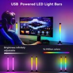 Ledagic Led Light Bar with Music Sync, Color Changing TV Backlight App & Remote Control, IC+RGB & W Smart RGB Light Bar, USB Powered Led Lights for TV, PC Room Monitor Backlight Gaming Accessories - Image 3