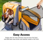 Schwinn 13-SC315 Rascal Bike Pet Trailer, For Small and Large Dogs, Lightweight, Tow with Bicycle, Up to 50 lbs. Small, Orange/Grey - Image 3