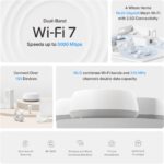 TP-Link Deco 7 BE25 Dual-Band BE5000 WiFi 7 Mesh Wi-Fi System | 4-Stream 5 Gbps, 240 Mhz | Covers up to 6,600 Sq.Ft | 2X 2.5G Ports Wired Backhaul | VPN,MLO, AI-Roaming, HomeShield, 3-Pack - Image 3