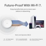 TP-Link Deco 7 BE25 Dual-Band BE5000 WiFi 7 Mesh Wi-Fi System | 4-Stream 5 Gbps, 240 Mhz | Covers up to 6,600 Sq.Ft | 2X 2.5G Ports Wired Backhaul | VPN,MLO, AI-Roaming, HomeShield, 3-Pack - Image 4