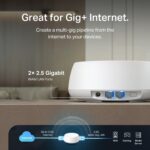 TP-Link Deco 7 BE25 Dual-Band BE5000 WiFi 7 Mesh Wi-Fi System | 4-Stream 5 Gbps, 240 Mhz | Covers up to 6,600 Sq.Ft | 2X 2.5G Ports Wired Backhaul | VPN,MLO, AI-Roaming, HomeShield, 3-Pack - Image 5