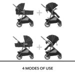 Evenflo Shyft Intuiti+ Stroller with Green & Gentle Fabric (Travertine) - Image 2