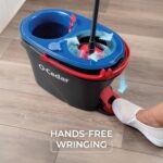 O-Cedar RinseClean Spin Mop & Bucket System + 2 Extra Mop Heads | Clean with Water | Removes 99% of Bacteria - Image 4