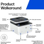 HP LaserJet Pro MFP 3101sdw Wireless Black and White All-in-One Laser Printer, Office Printer, Duplex, Best-for-Small Teams (9D2X4F) - Image 3