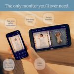 Nanit Smart Baby Monitor System with Wall Mount & 8" Display Screen - Crystal-Clear Video, Real-Time Notifications, Sleep Insights - Baby Must Have for Parents - Image 3