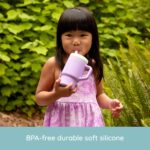 Infantino My 1st Tumbler 9 Oz Silicone Sippy Cup, Lilac - Image 5