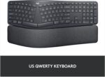 Logitech Ergo K860 Wireless Ergonomic Keyboard - Split Keyboard, Wrist Rest, Natural Typing, Stain-Resistant Fabric, Bluetooth and USB Connectivity, Compatible with Windows/Mac, Black - Image 5