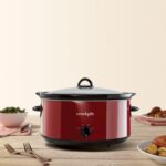 Crock-Pot 8-Quart Manual Slow Cooker, XL Family Size Serves 10+ People, Removable Stoneware with Warming Setting, Dishwasher Safe for Easy Cleanup, Red - Image 5