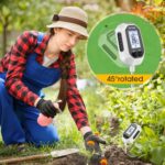 YAMRON 4-in-1 Soil Moisture Meter Digital Plant Temperature/Soil Moisture/pH Meter/Sunlight Intensity Backlight LCD Display Soil Test Meter for Gardening, Farming and Outdoor Plants - Image 5