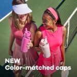 Hydro Flask Water Bottle - Insulated Stainless Steel - Wide Straw Lid, Non Spill, Leakproof in 32 Oz Trillium Pink - Image 3